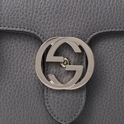 Gucci Dollar Calfskin Small Interlocking G Shoulder Bag Loess 9 of 12