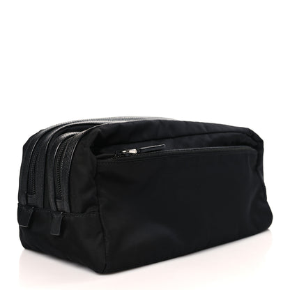 Prada Re-Nylon Saffiano Travel Pouch Black 3 of 9