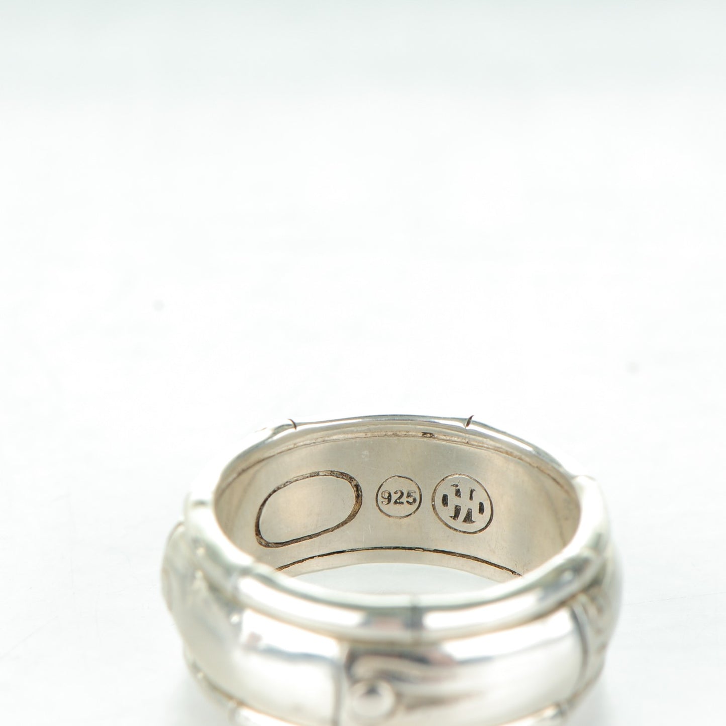 Sterling Silver Bamboo Spinner Ring 8