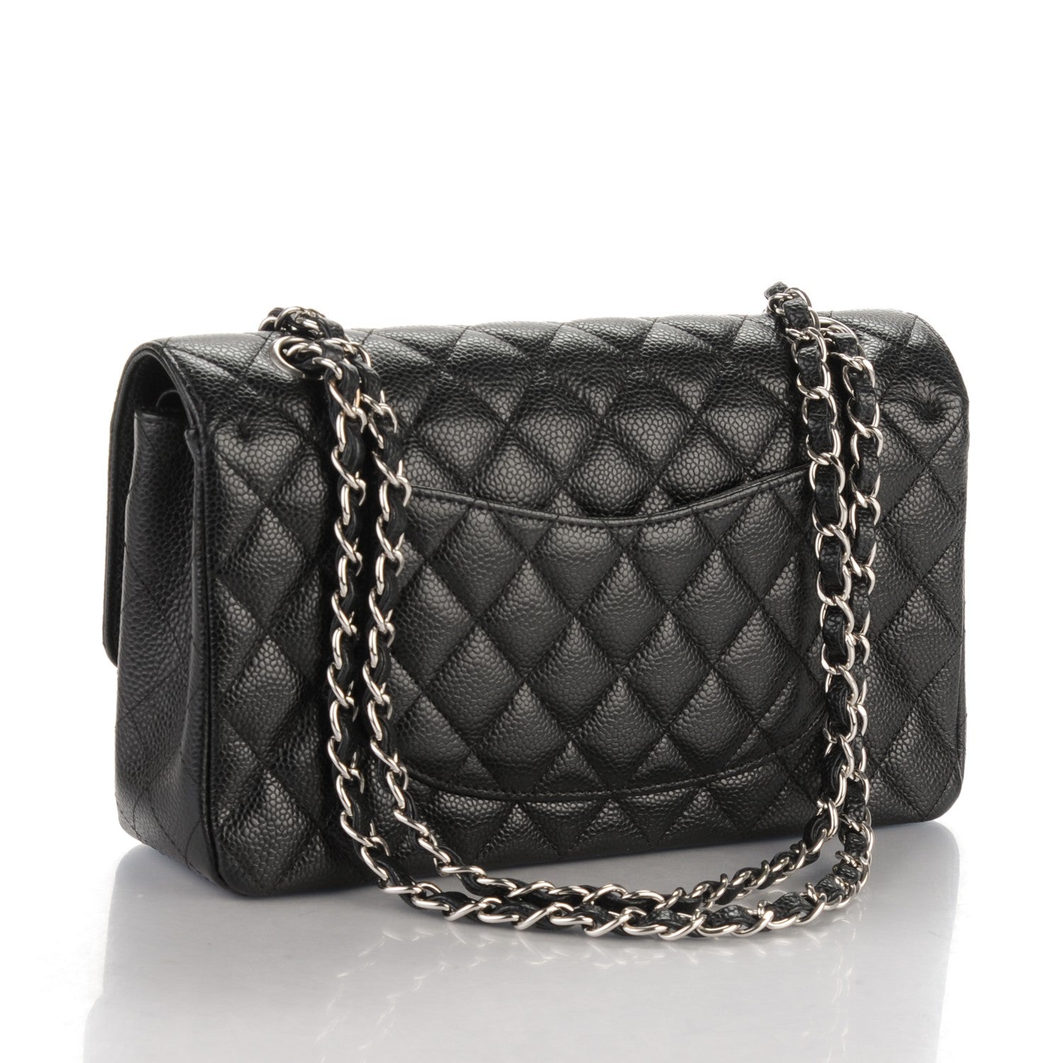 Chanel Caviar Quilted Medium Double Flap Black 3 of 8