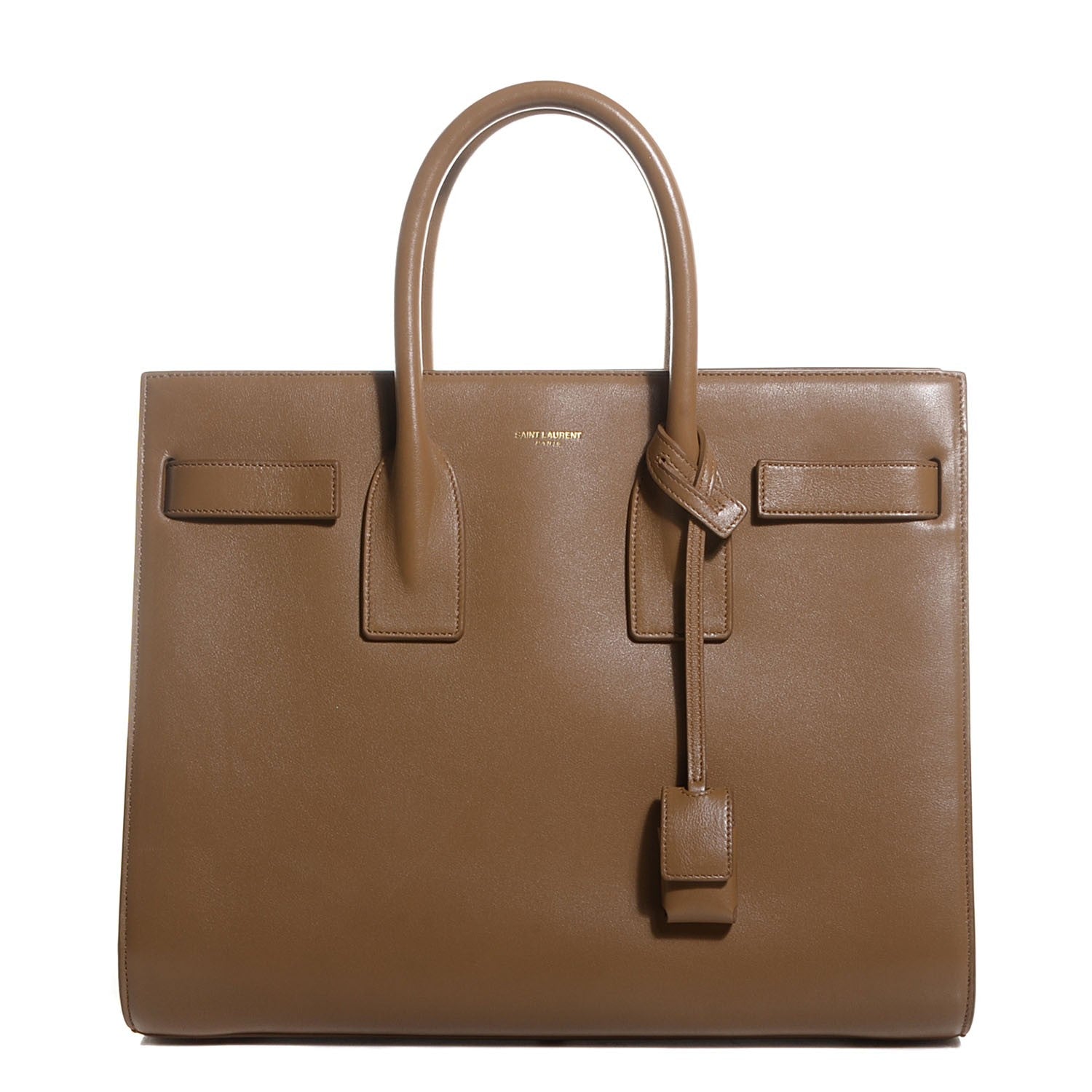 Saint Laurent Calfskin Small Sac De Jour Dark Beige 1 of 9