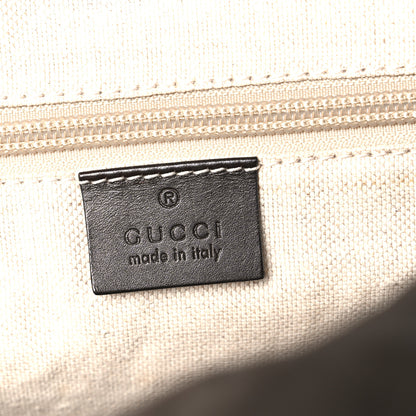 Gucci GG Supreme Monogram Medium Single Buckle Rucksack Backpack Beige Ebony Brown 6 of 10