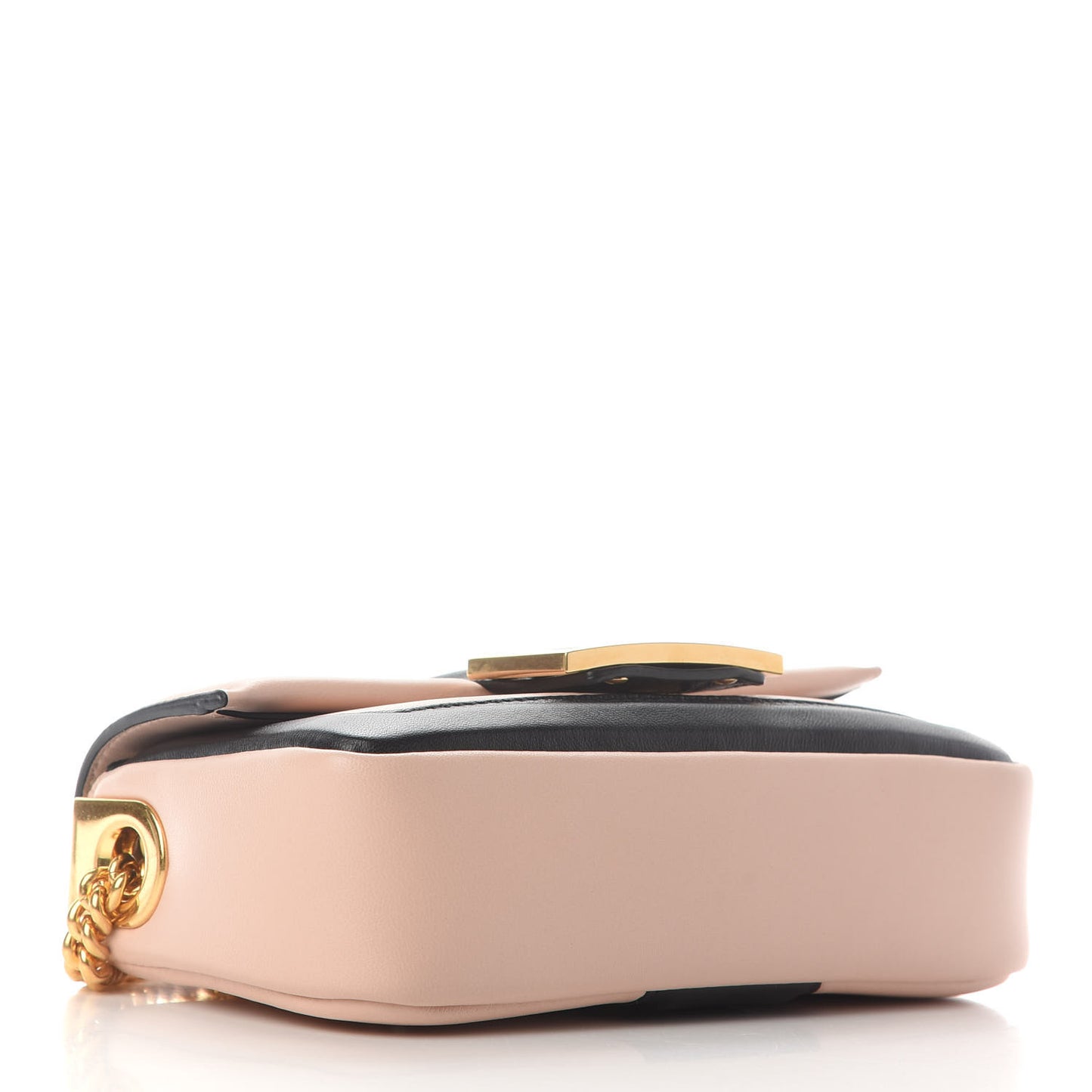 Nappa Apolo Bi-Color Mini Chain Baguette Rosa Quarzo Black