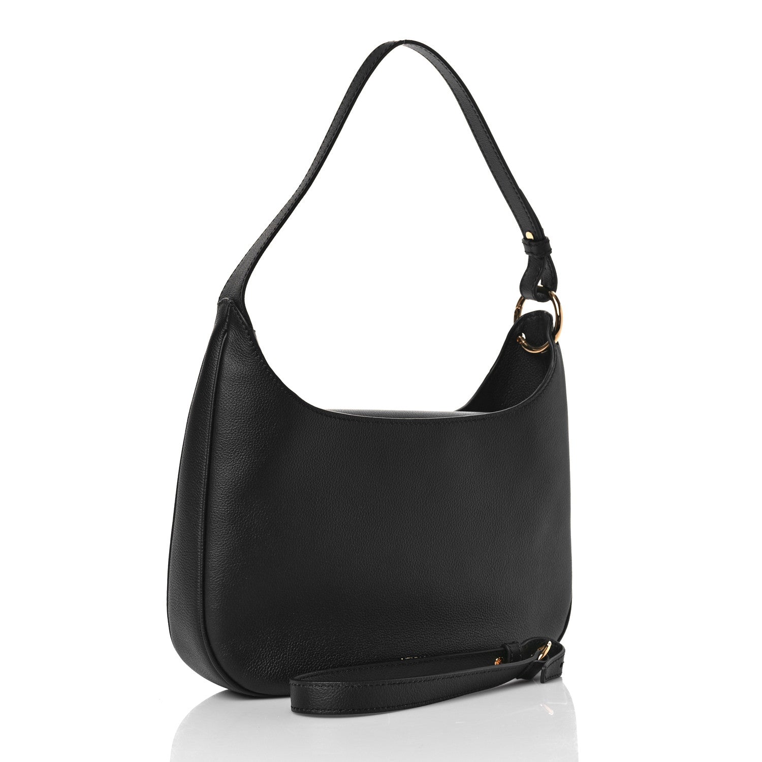 Versace Calfskin La Medusa Medium Hobo Crossbody Black 3 of 8
