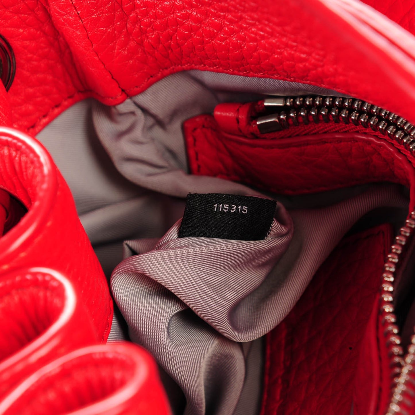 Pebbled Lambskin Diego Bucket Bag Cult