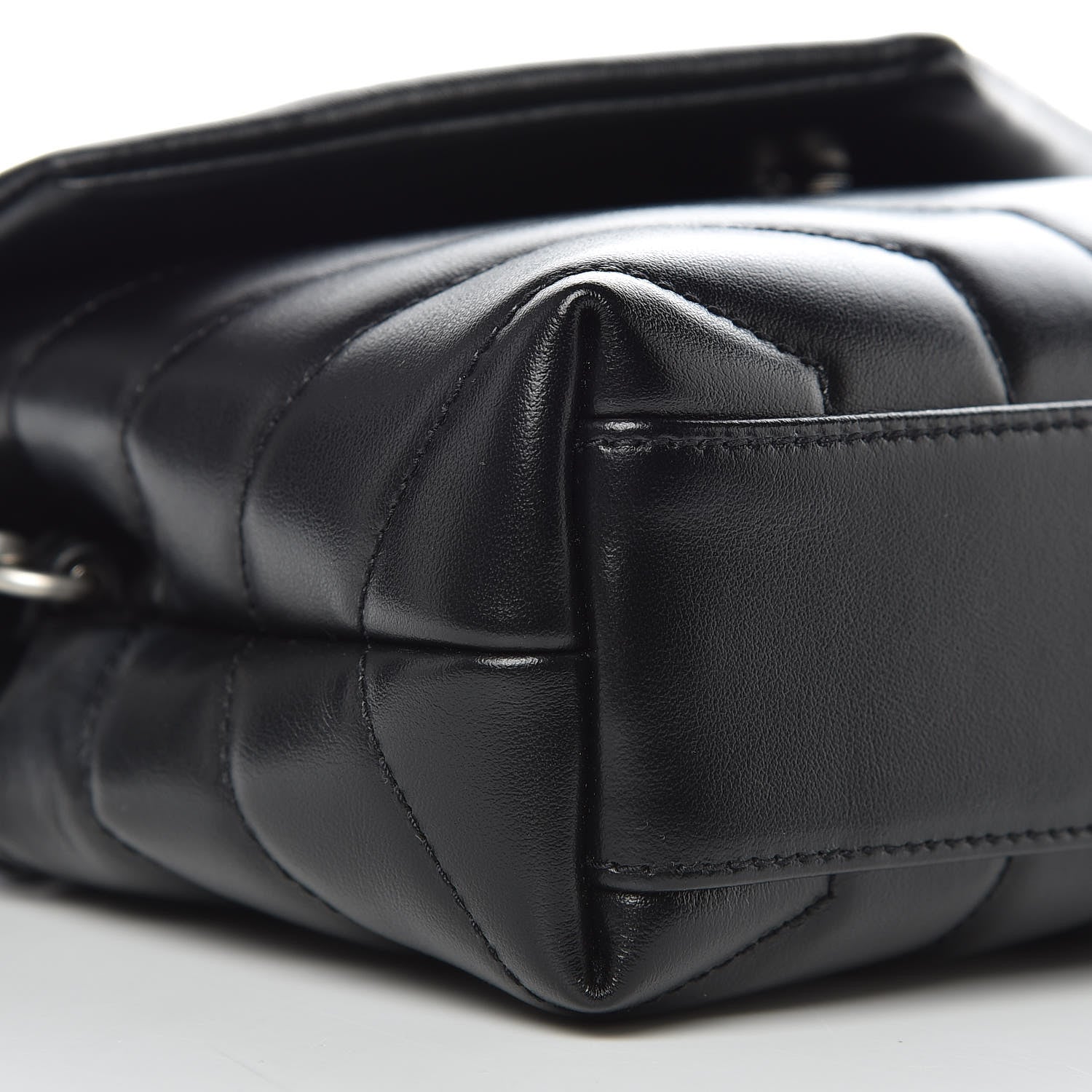 Saint Laurent Calfskin Y Quilted Monogram Toy Loulou Crossbody Bag Black 5 of 10