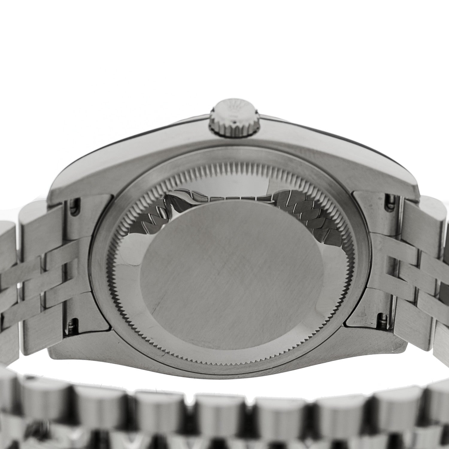 Rolex Stainless Steel 18K White Gold Diamond 36mm Oyster Perpetual Datejust Watch Blue Jubilee 116234 4 of 5