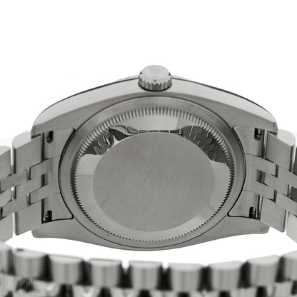 Rolex Stainless Steel 18K White Gold Diamond 36mm Oyster Perpetual Datejust Watch Blue Jubilee 116234 4 of 5