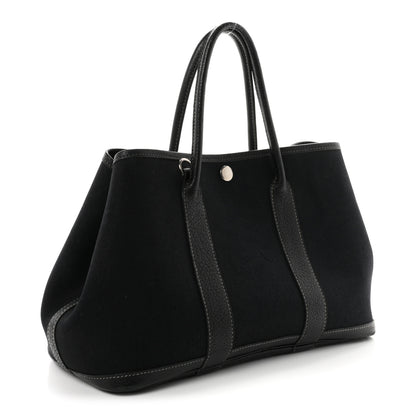 Hermes Toile Officier Negonda Garden Party 30 TPM Black 3 of 10