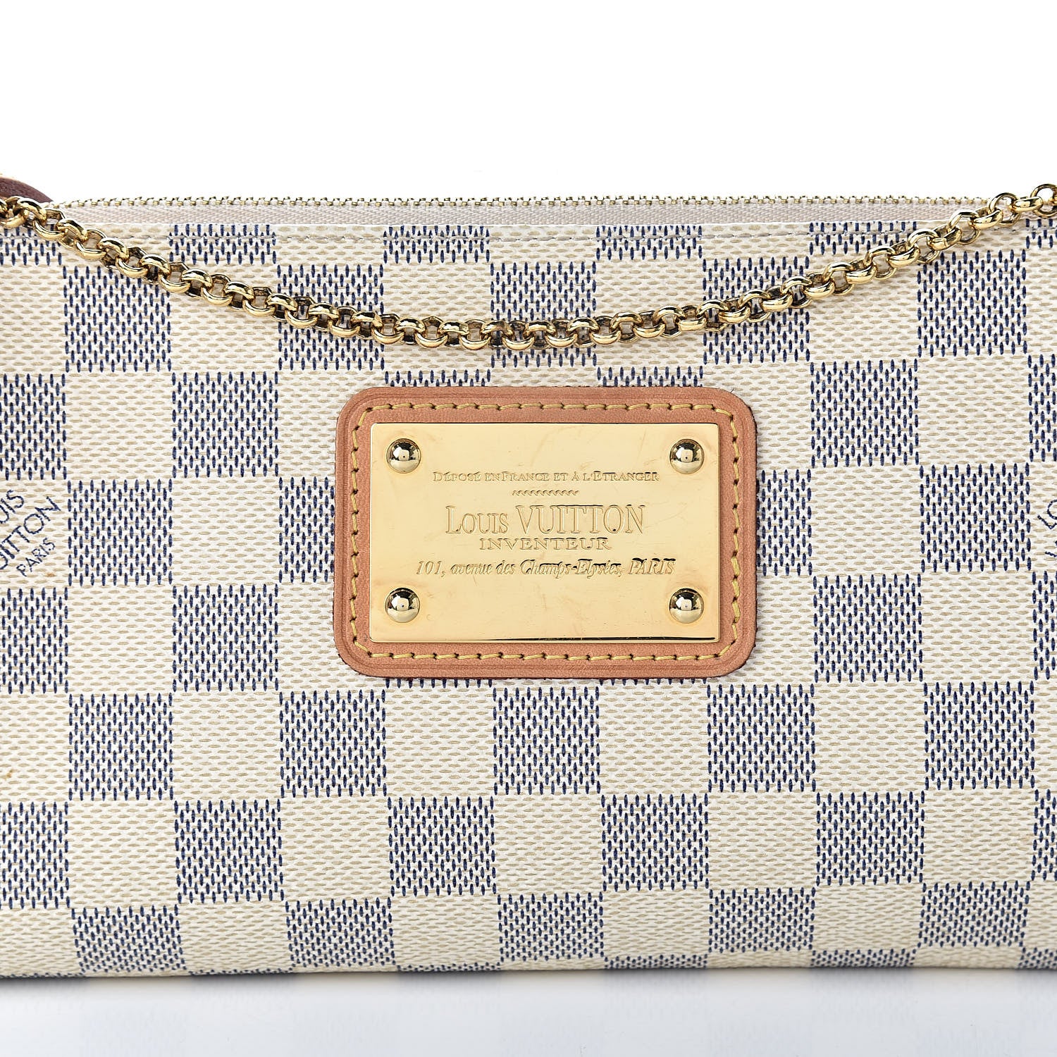 Louis Vuitton Damier Azur Eva Clutch 9 of 13