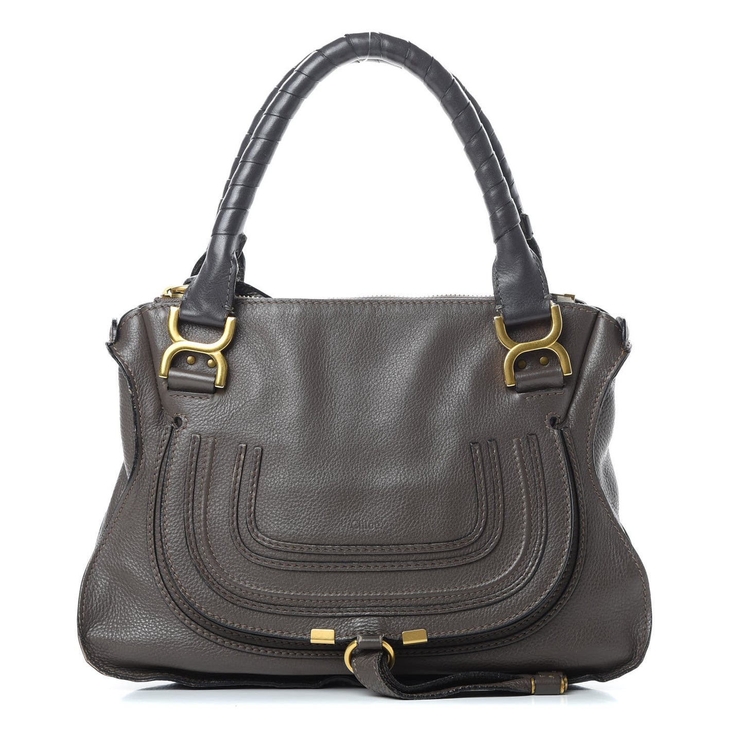 Calfskin Medium Marcie Satchel Ash