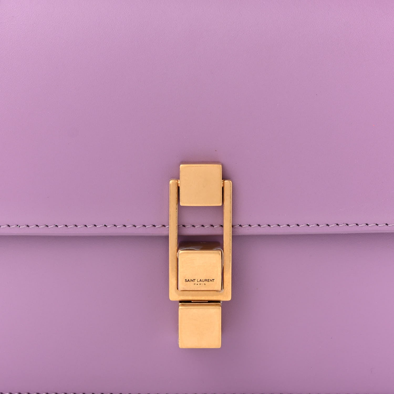 Saint Laurent Smooth Calfskin Carre Satchel Lilas 8 of 10