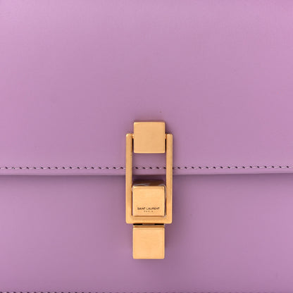 Saint Laurent Smooth Calfskin Carre Satchel Lilas 8 of 10