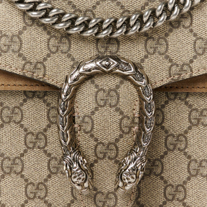 Gucci GG Supreme Monogram Small Dionysus Shoulder Bag Taupe 8 of 12