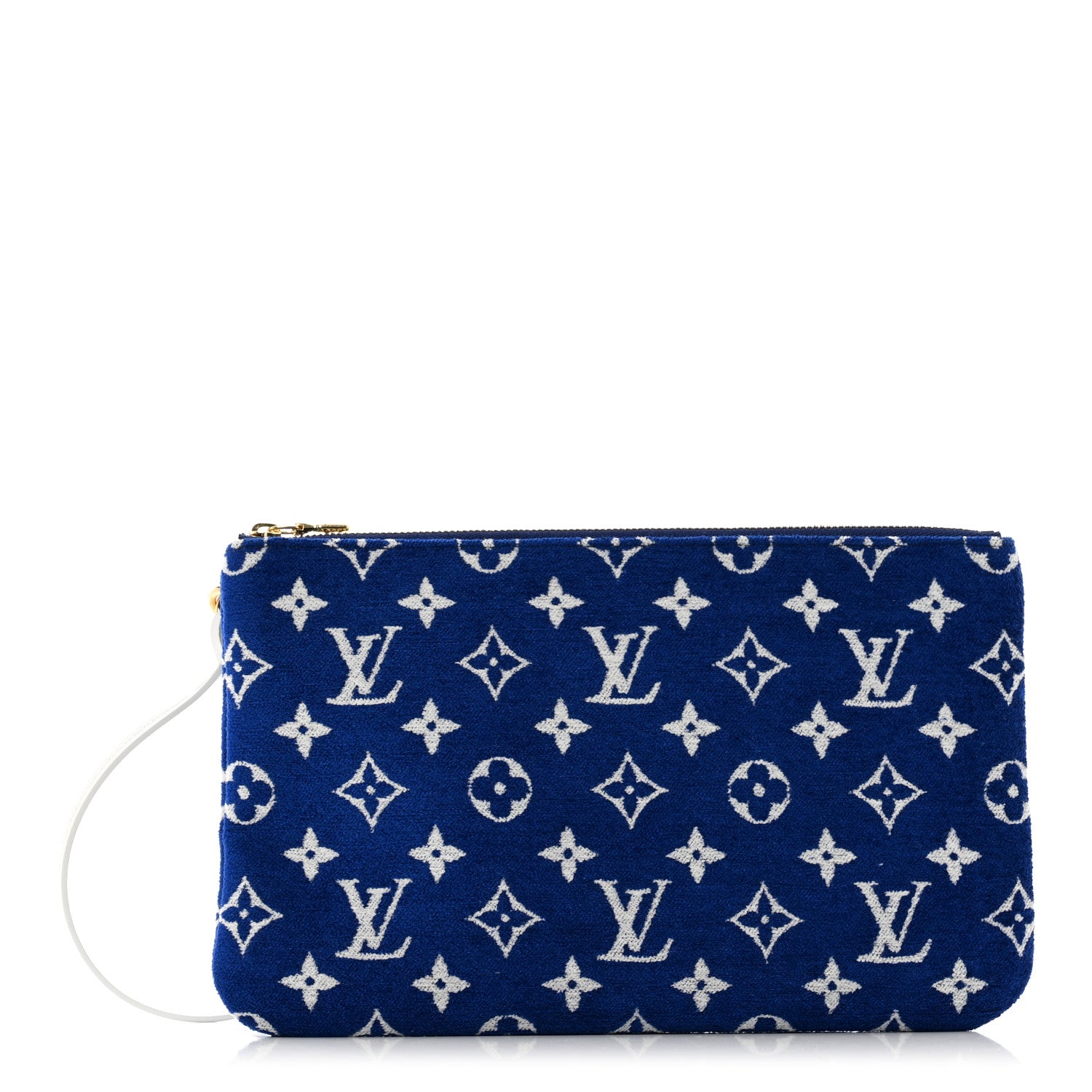 Louis Vuitton Jacquard Velvet Monogram LV Match Neverfull MM GM Pochette Blue 1 of 6