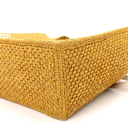 Loewe X PAULA'S IBIZA Raffia Font Tote Ochre 8 of 10