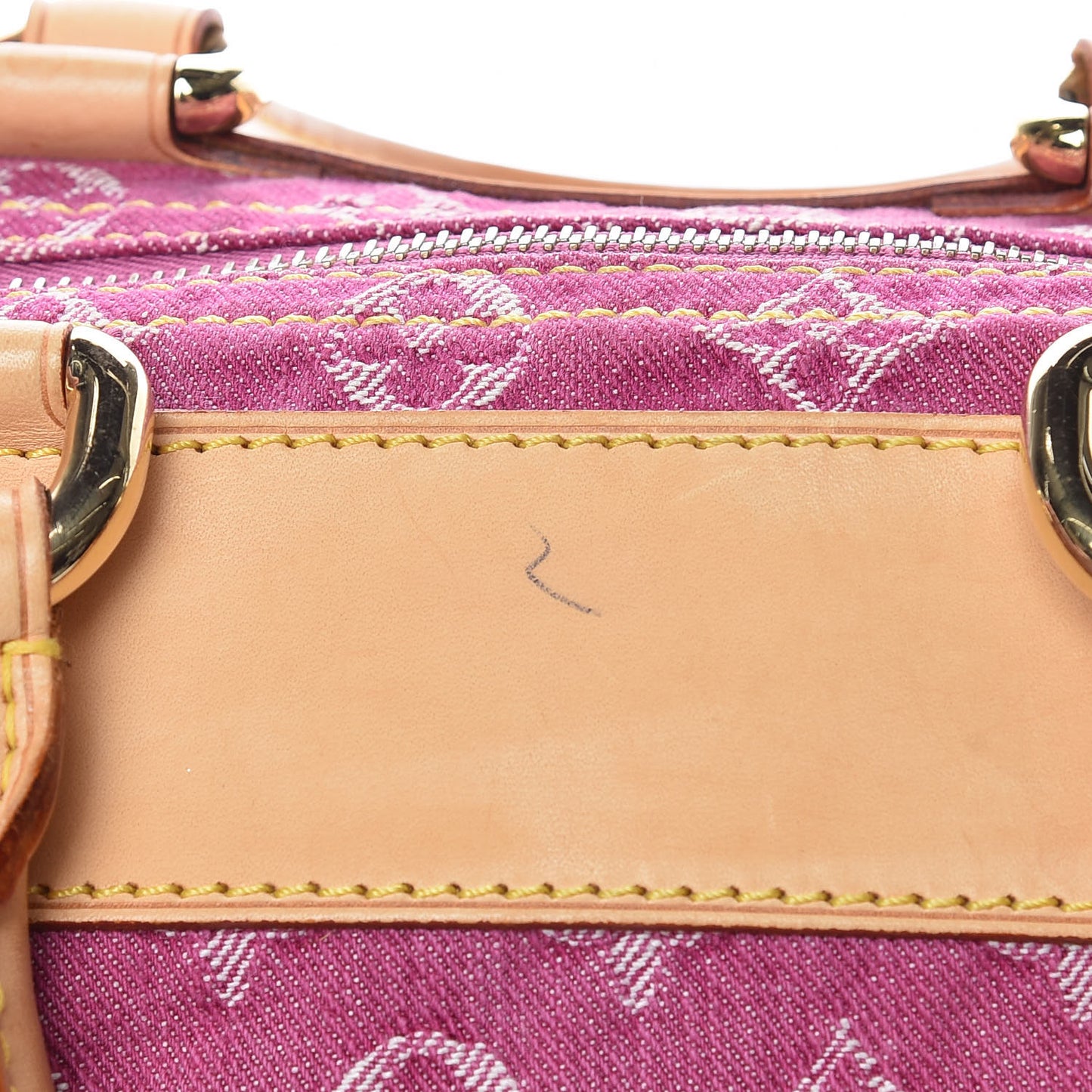Monogram Denim Neo Speedy Fuchsia