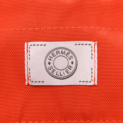 Hermes Toile Sac De Pansage Groom Kaki Feu 8 of 14