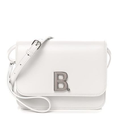 Balenciaga Shiny Box Calfskin Small B Bag White 1 of 8