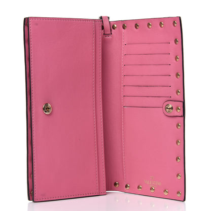 Valentino Garavani Calfskin Rockstud Wristlet Wallet Ninphea 5 of 8