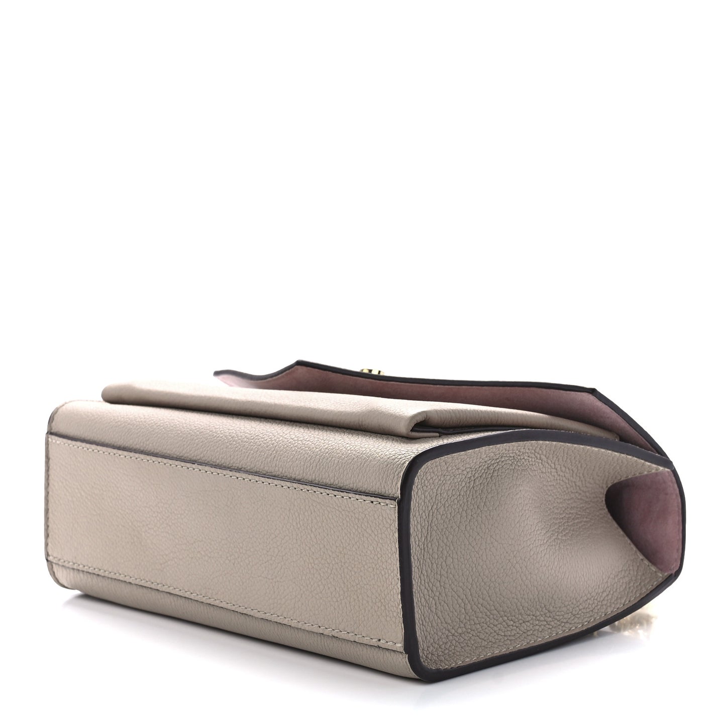 Soft Calfskin Mylockme Chain Bag BB Greige