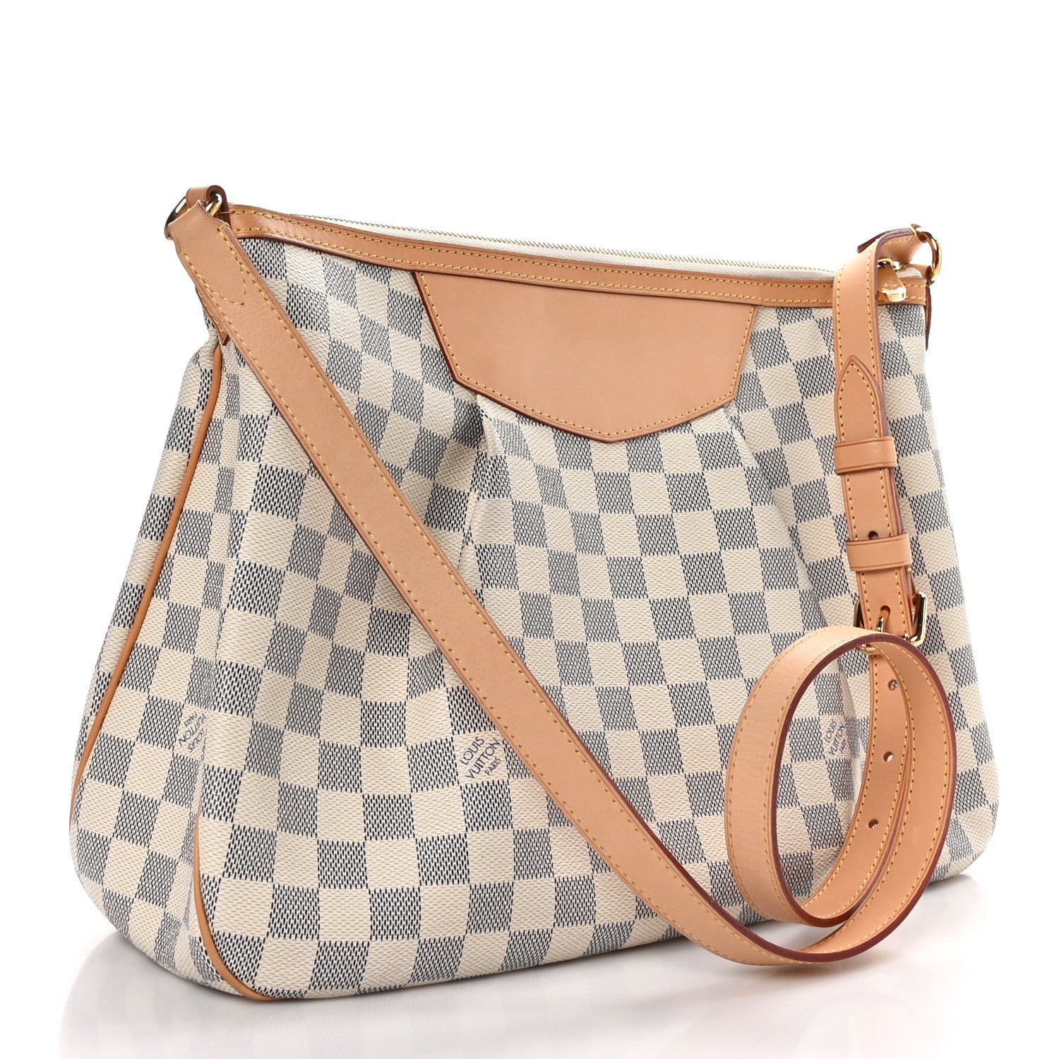 Louis Vuitton Damier Azur Siracusa MM 3 of 8