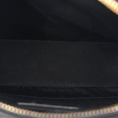 Saint Laurent Calfskin Leopard Print Monogram Lou Camera Bag Black 5 of 10