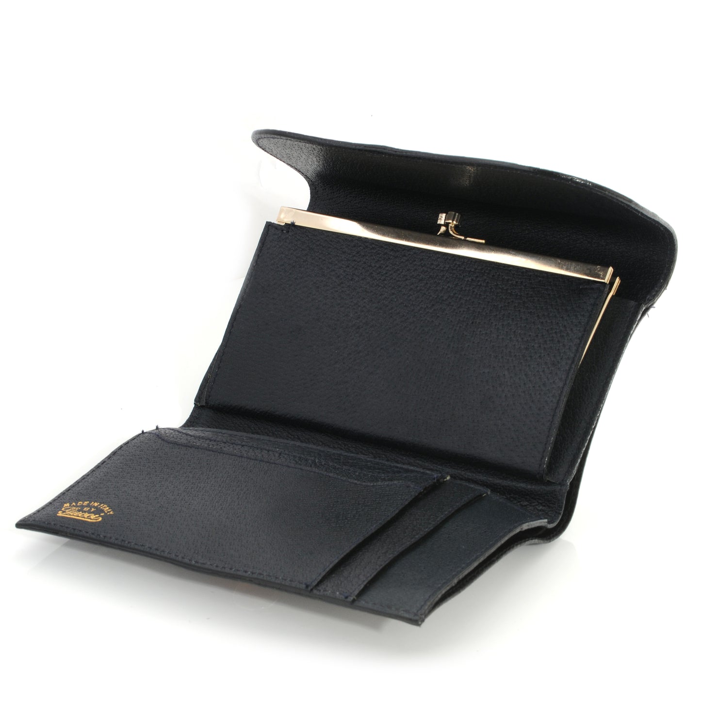Monogram Horsebit Web Wallet Navy