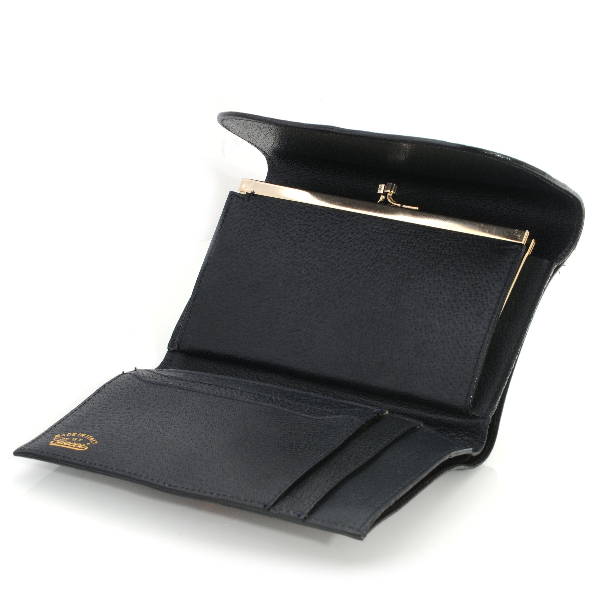 Gucci Monogram Horsebit Web Wallet Navy 4 of 7