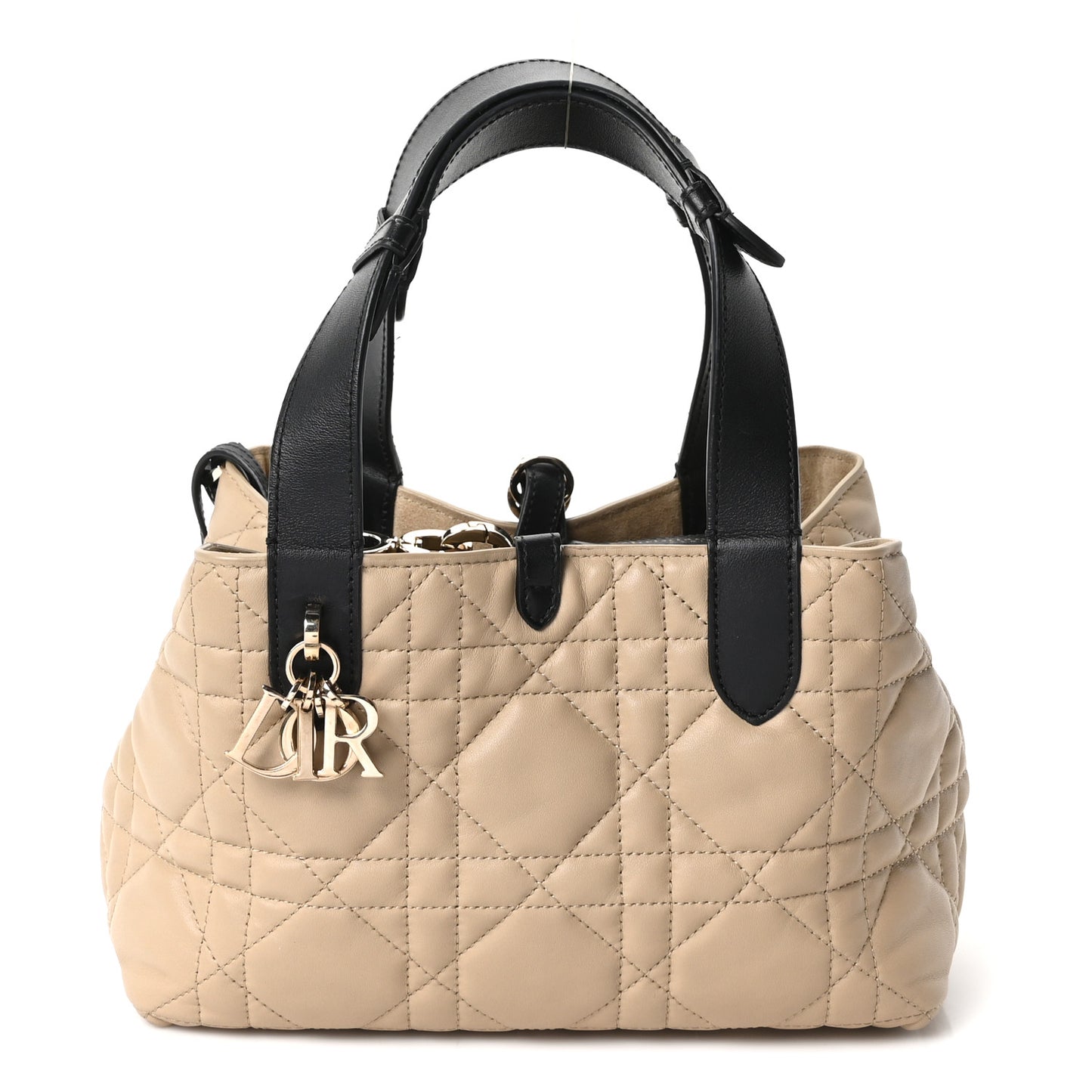 Calfskin Macrocannage Small Toujours Tan Black