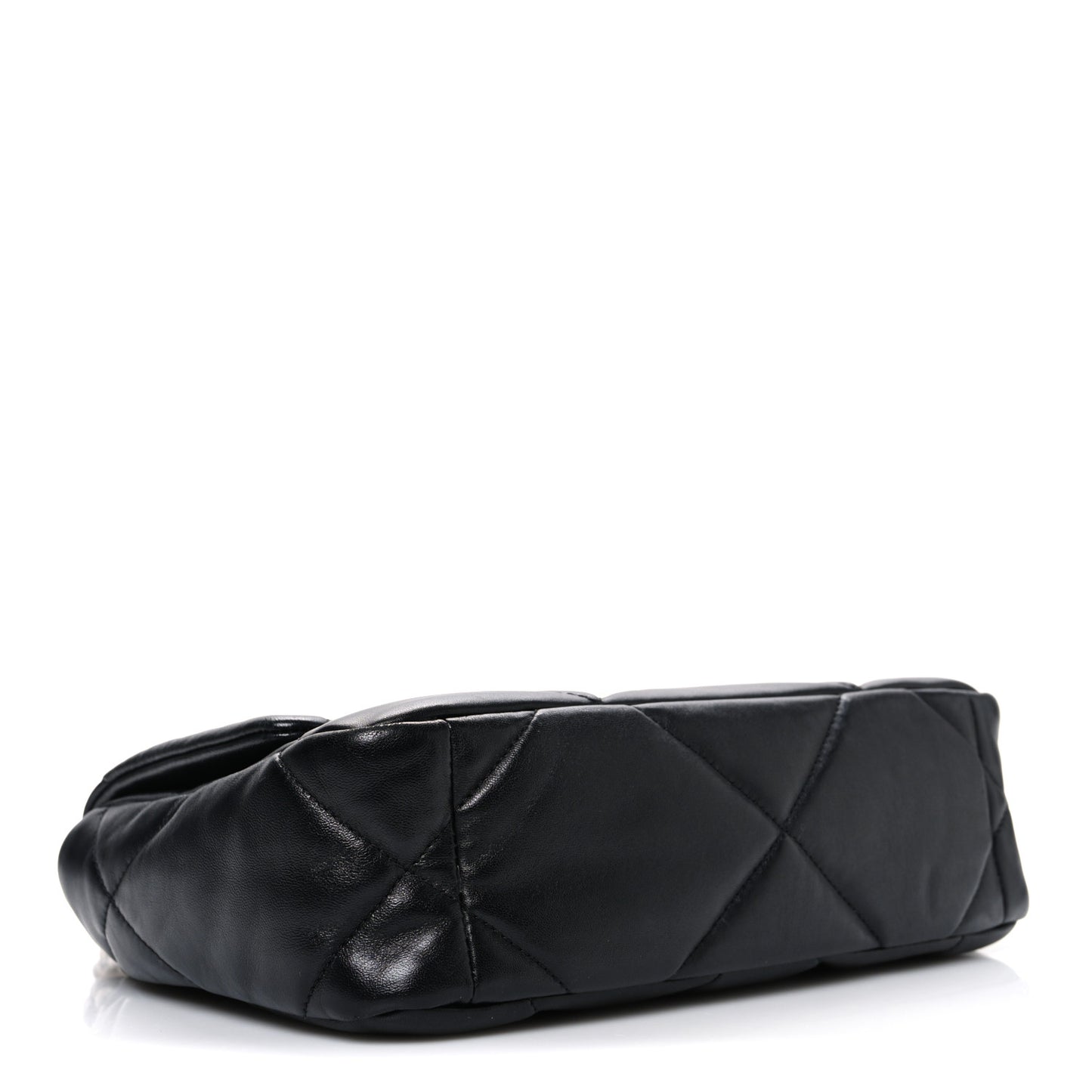 Lambskin Quilted Medium Chanel 19 Flap Black