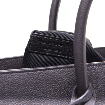 Saint Laurent Grained Calfskin Small Sac De Jour Coal 9 of 11