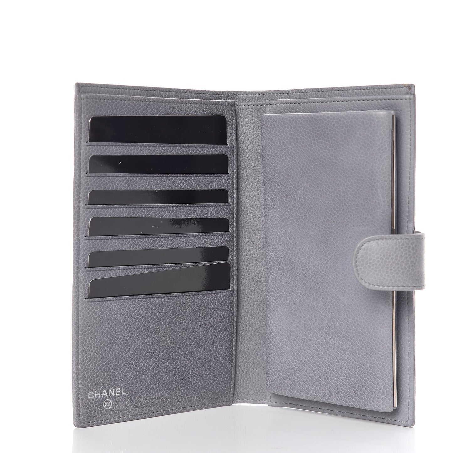 Caviar Timeless CC French Wallet Grey
