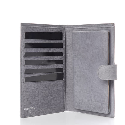 Chanel Caviar Timeless CC French Wallet Grey 5 of 13