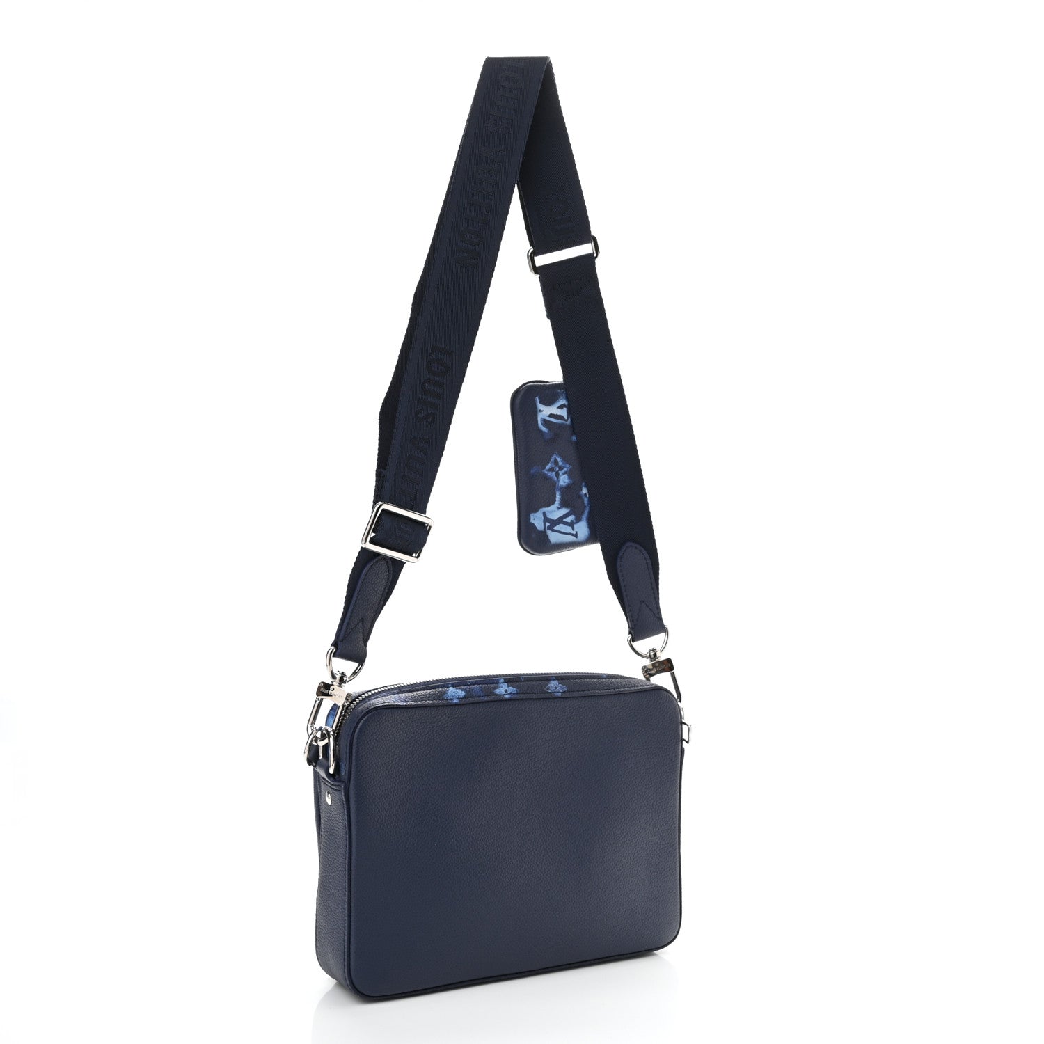 Louis Vuitton Monogram Ink Watercolor Trio Messenger Bag Blue 3 of 9