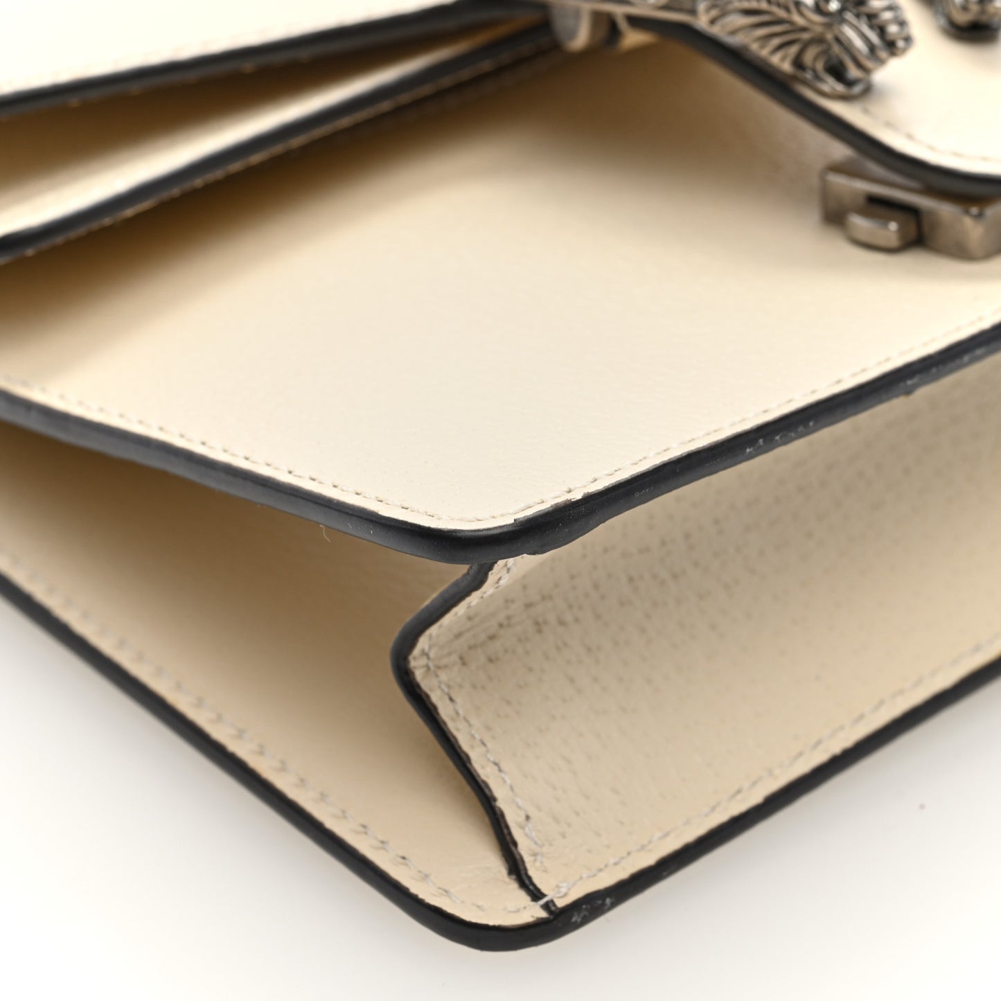 Textured Calfskin Crystal Mini Dionysus Shoulder Bag Mystic White