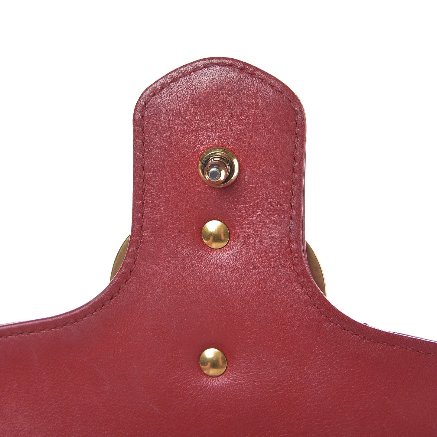 Calfskin Matelasse Small GG Marmont Shoulder Bag Hibiscus Red