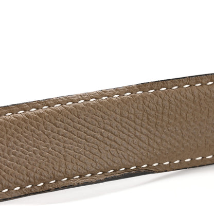 Hermes Epsom Swift 24mm Collier De Chien CDC Belt 95 38 Etoupe Black 7 of 8