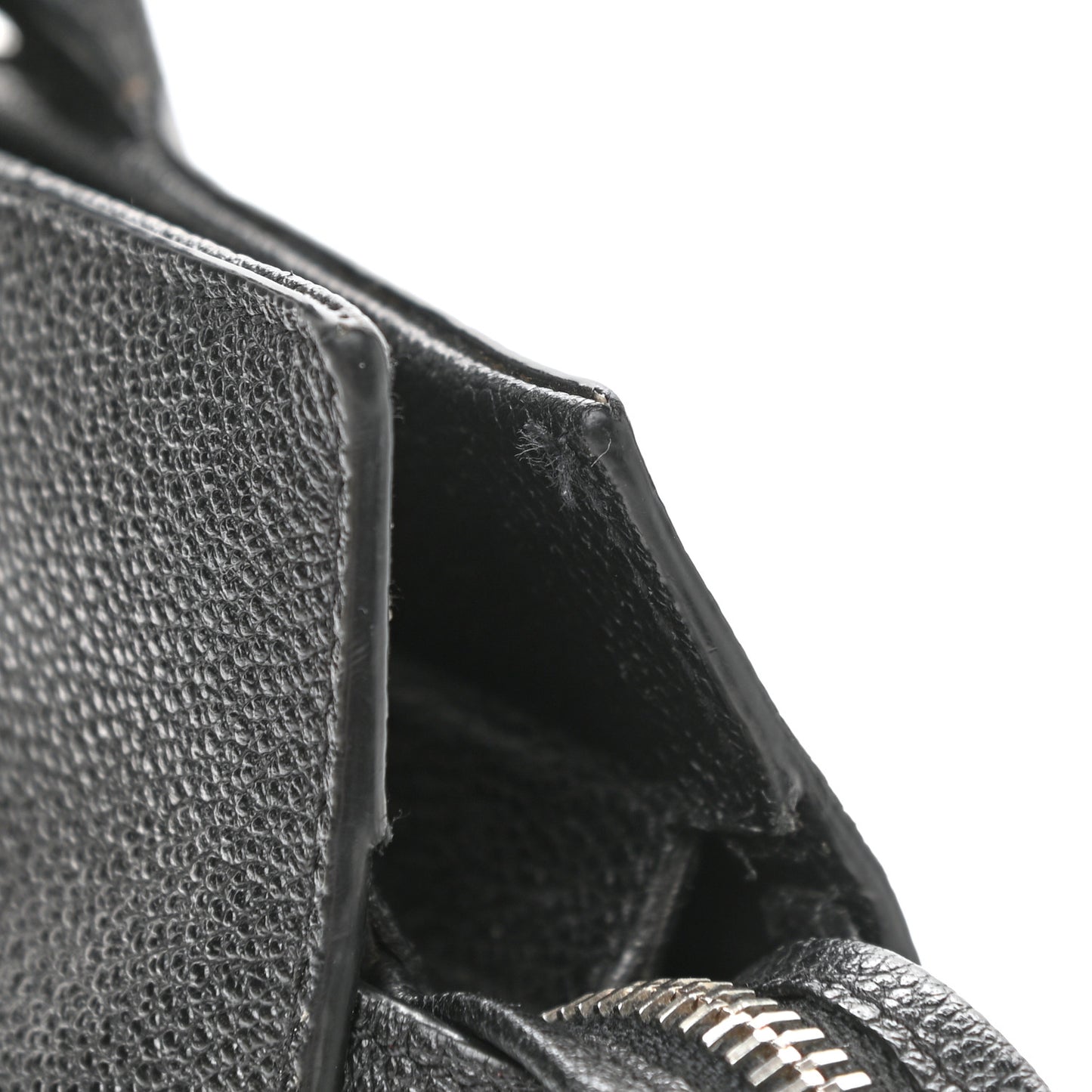 Grained Calfskin Small Cabas Rive Gauche Black