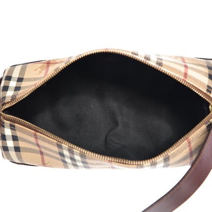 Burberry Haymarket Check Studded Barrel Bag Chocolate 5 of 8