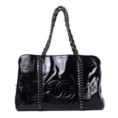 Chanel Patent Calfskin Large Luxe Ligne Tote Black 1 of 4