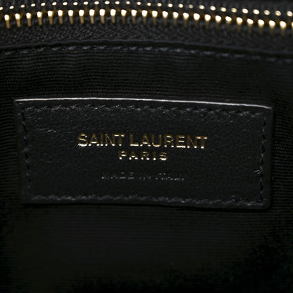 Saint Laurent Calfskin Y Quilted Monogram Medium Loulou Chain Satchel Dark Beige 6 of 10