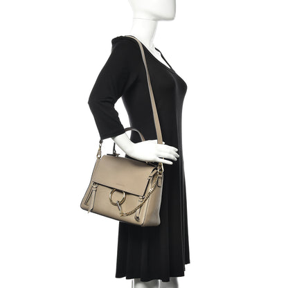 Chloe Calfskin Small Faye Day Shoulder Bag Motty Grey 2 of 10