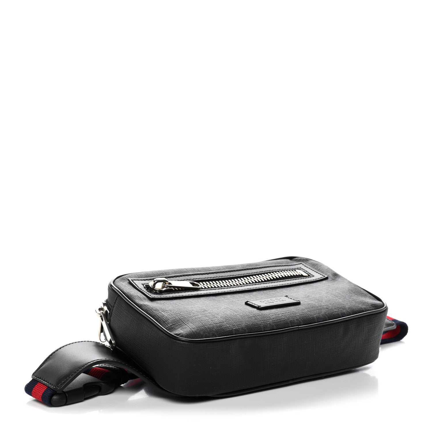 Gucci Soft GG Supreme Monogram Web Belt Bag Black Grey 4 of 10