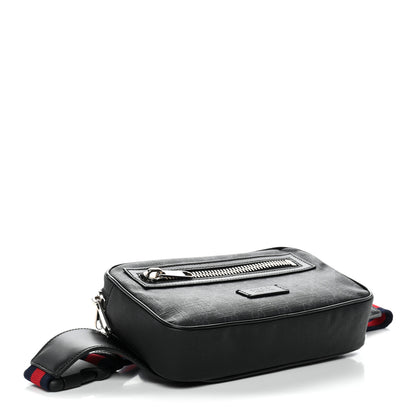 Gucci Soft GG Supreme Monogram Web Belt Bag Black Grey 4 of 10