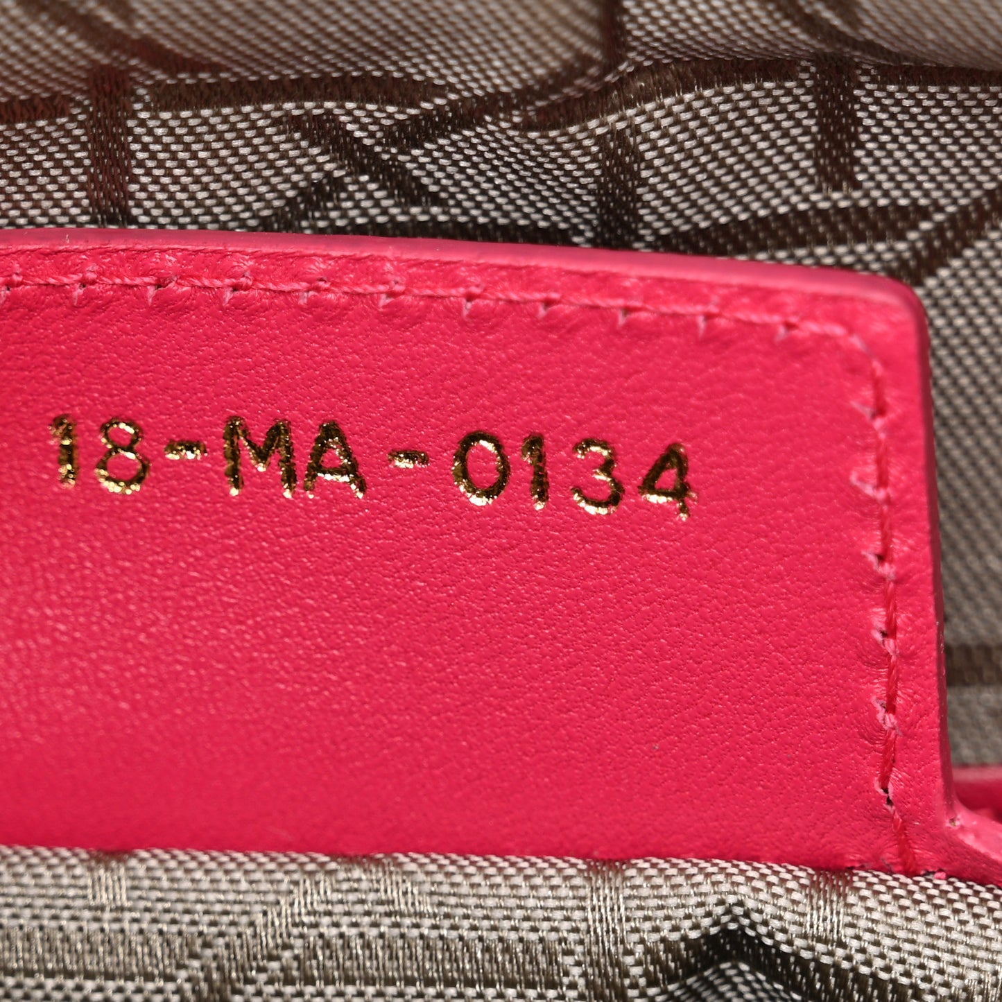 Lambskin Cannage Large Lady Dior Pink