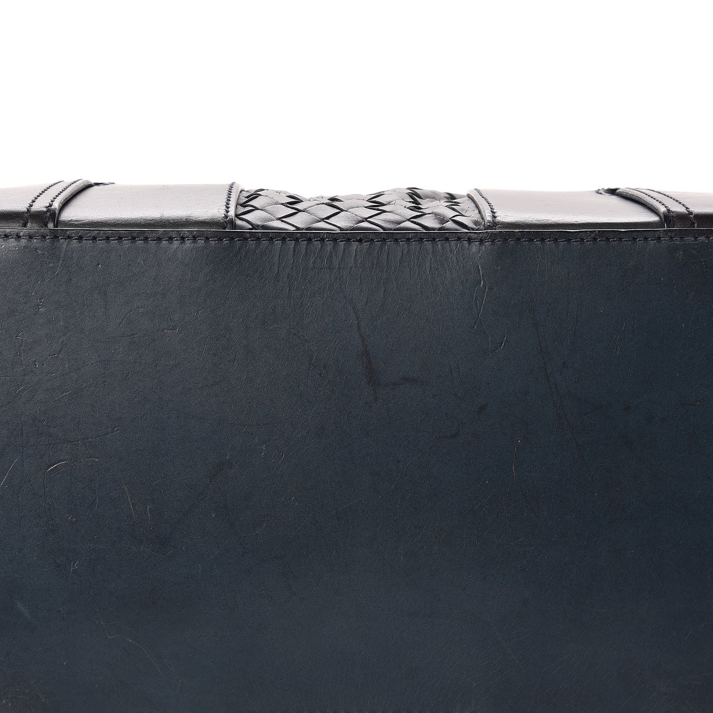 Light Calf Intrecciato Tote Prusse