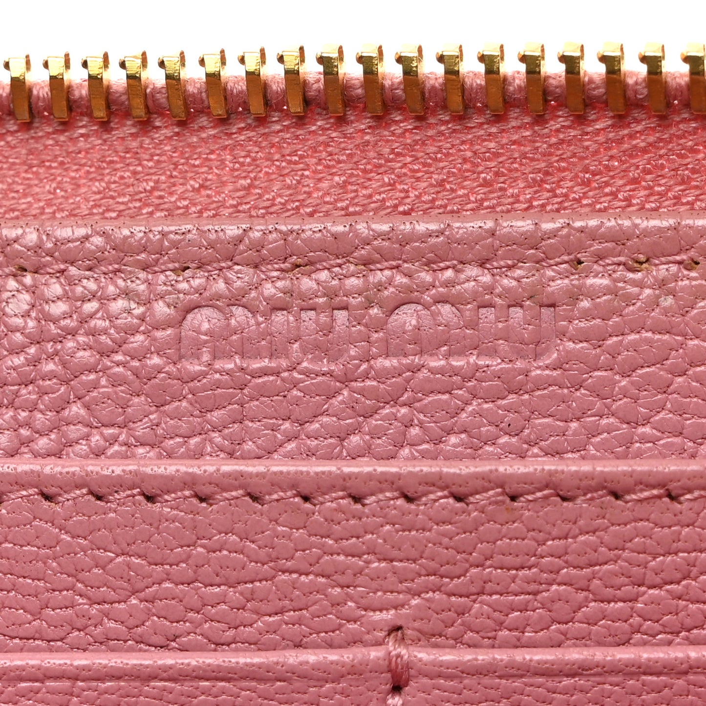 Goatskin Madras Zip Around Wallet Rosa
