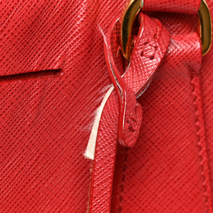 Prada Saffiano Medium Galleria Double Zip Tote Fuoco 8 of 8