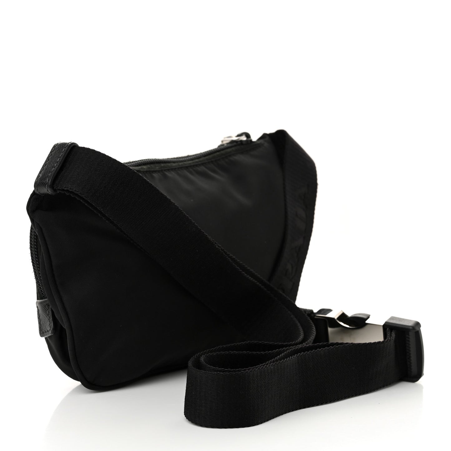 Re-Nylon Saffiano Belt Bag Black
